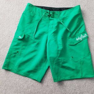 Men's Quicksilver Green Board Shorts